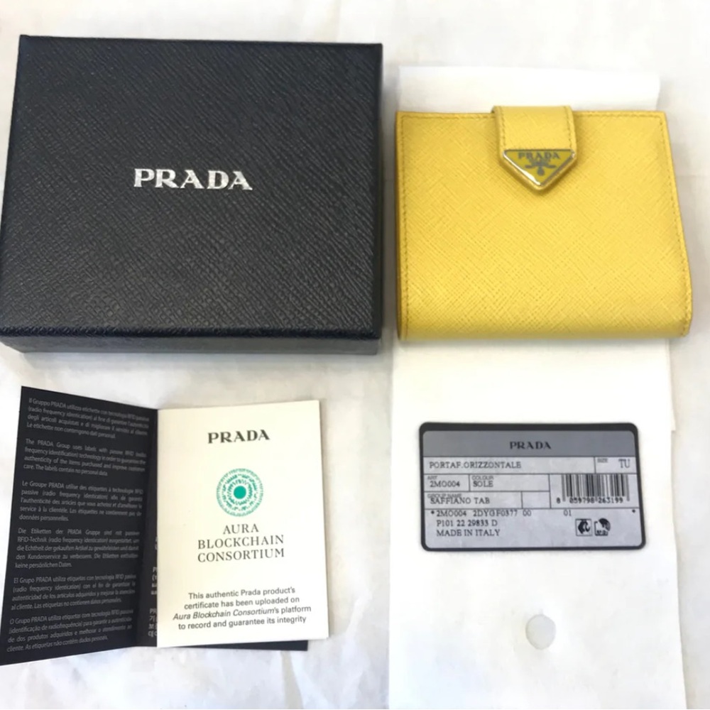 Wallet Luxury Designer By Prada Size: Small